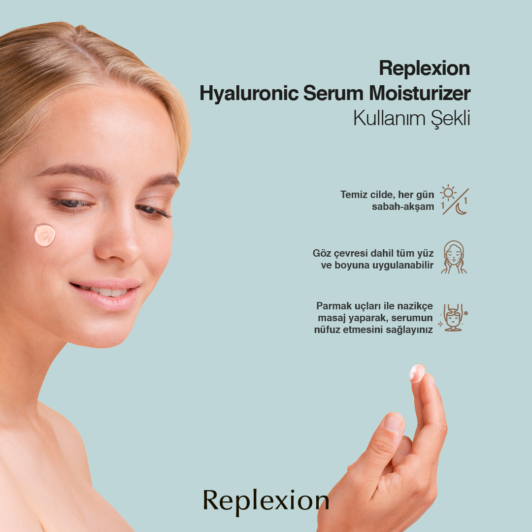 Replexion Hyaluronic Serum Moisturizer 50 ml – Anti-Aging & Kırışıklık Karşıtı