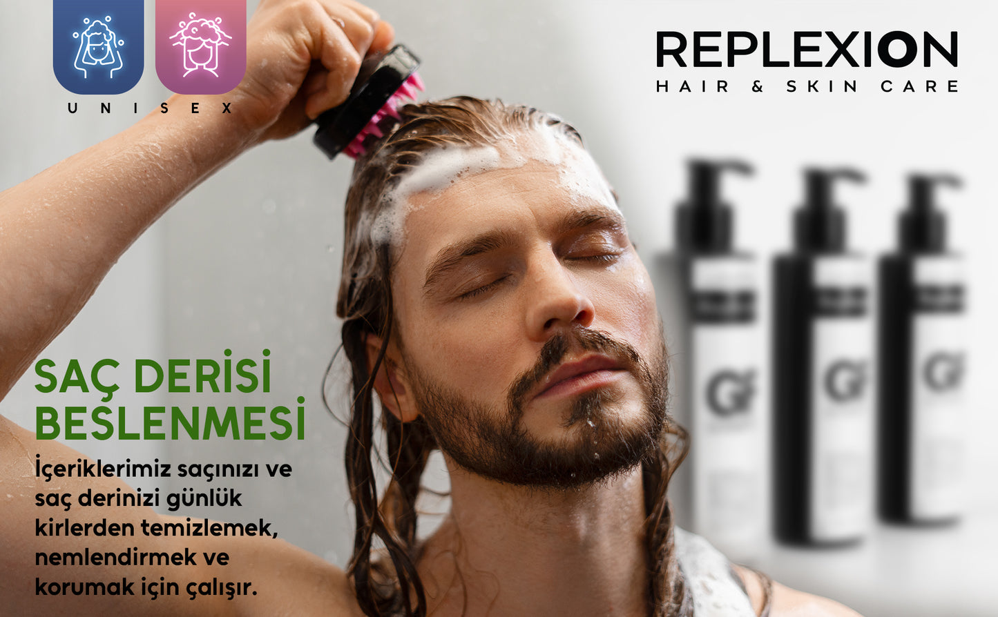 Replexion GF Shampoo 250ml – Anti-Hair Loss & Saç Kalınlaştıran Şampuan
