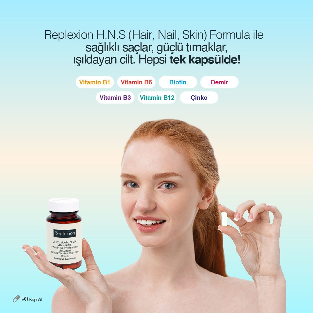 REPLEXION H.N.S. FORMULA (HAIR,NAIL,SKIN) 90 KAPSÜL
