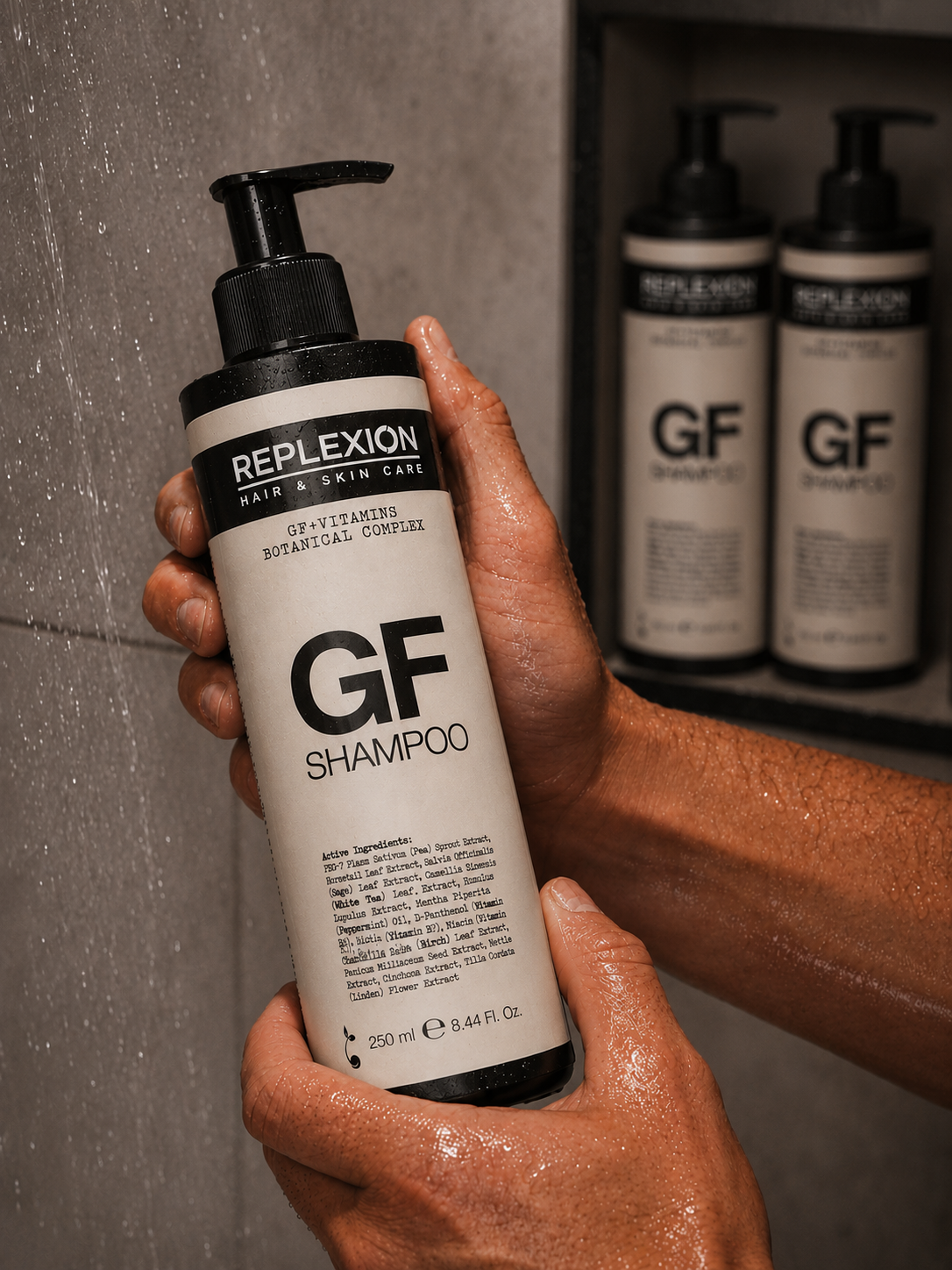 GF SHAMPOO 250ML. ANTI-HAIR LOSS, HAIR THICKENING 