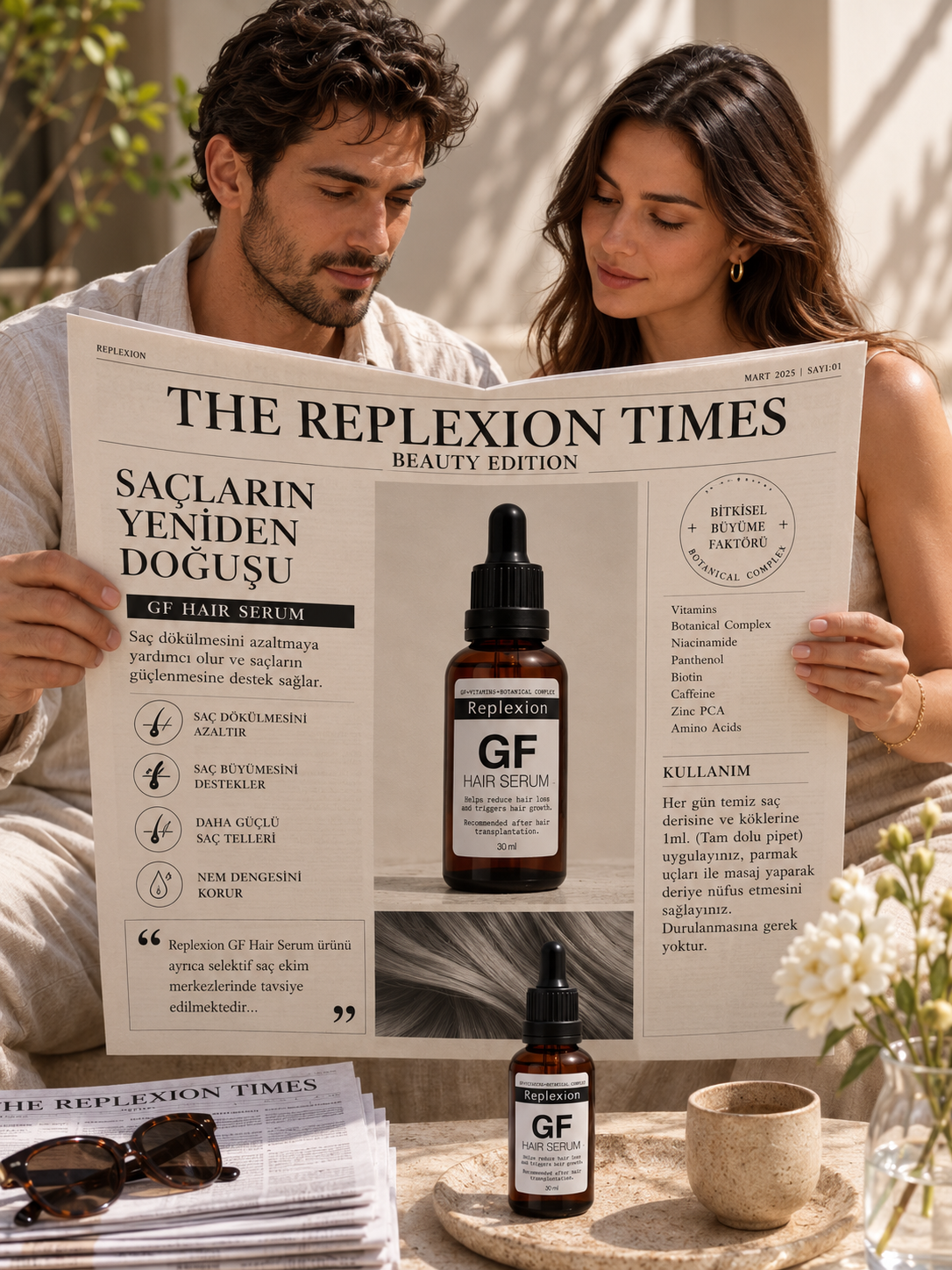Replexion GF Hair Serum (120ml) – Advanced Anti-Hair Loss & Rapid Growth Stimulator