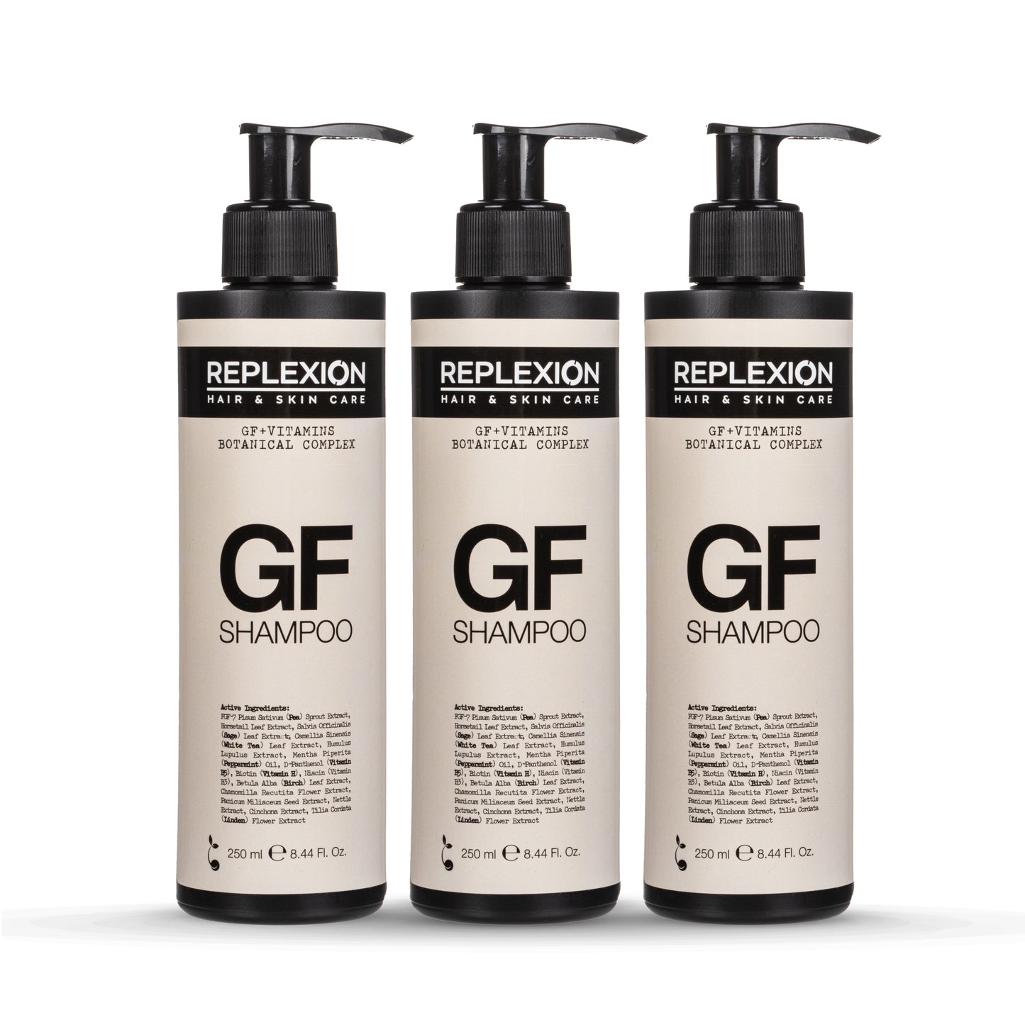 Replexion GF Shampoo 250ml. X 3: 750ml.