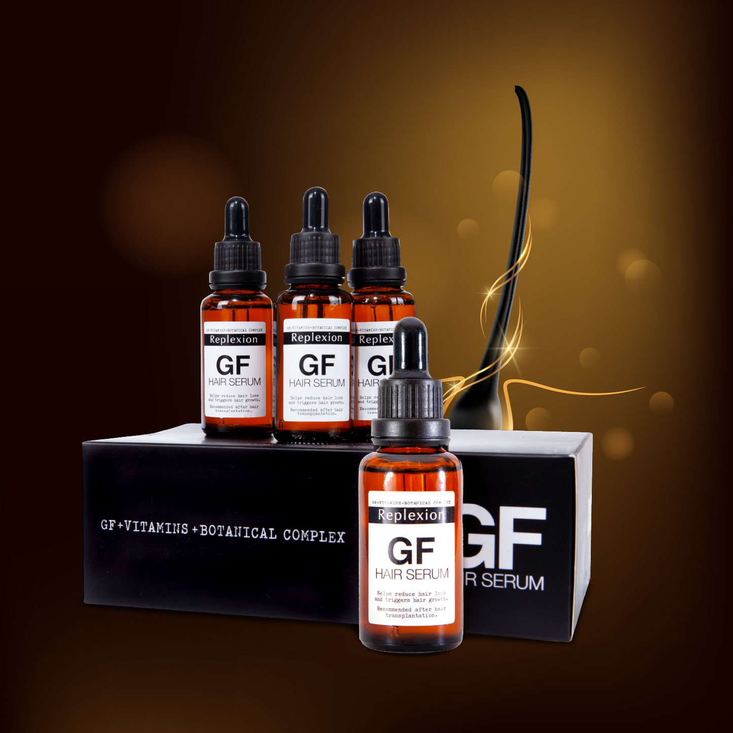 Replexion GF Hair Serum 30ml x 8 Şişe  240 ML Anti-Hair Loss Serum, Saç Çıkartan Serum, Saç Dökülmesine Karşı Serum, Saç Ekimi, Hair Transplantation