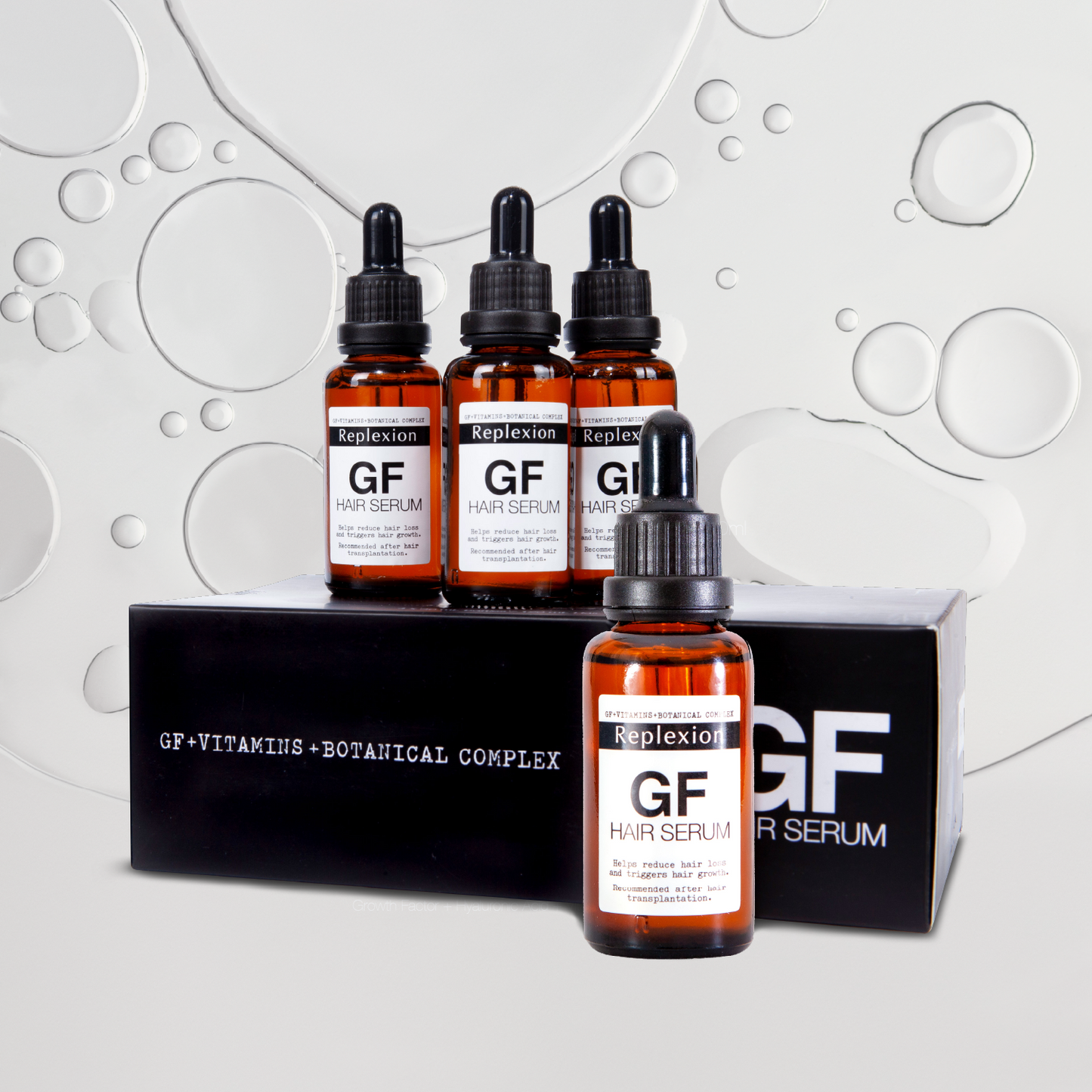 Replexion GF Hair Serum 30ml x 8 Şişe  240 ML Anti-Hair Loss Serum, Saç Çıkartan Serum, Saç Dökülmesine Karşı Serum, Saç Ekimi, Hair Transplantation