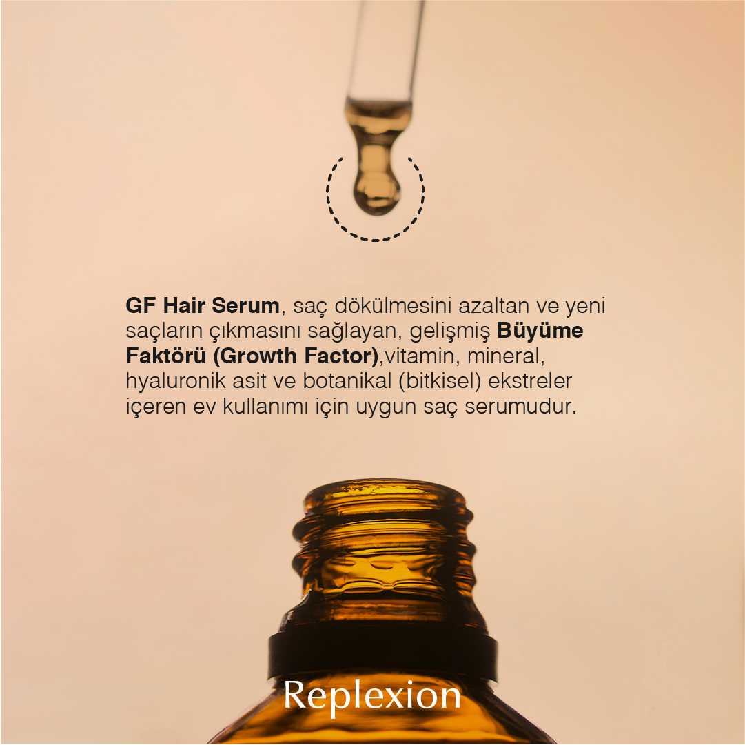 Replexion GF Hair Serum 30ml x 8 Şişe  240 ML Anti-Hair Loss Serum, Saç Çıkartan Serum, Saç Dökülmesine Karşı Serum, Saç Ekimi, Hair Transplantation