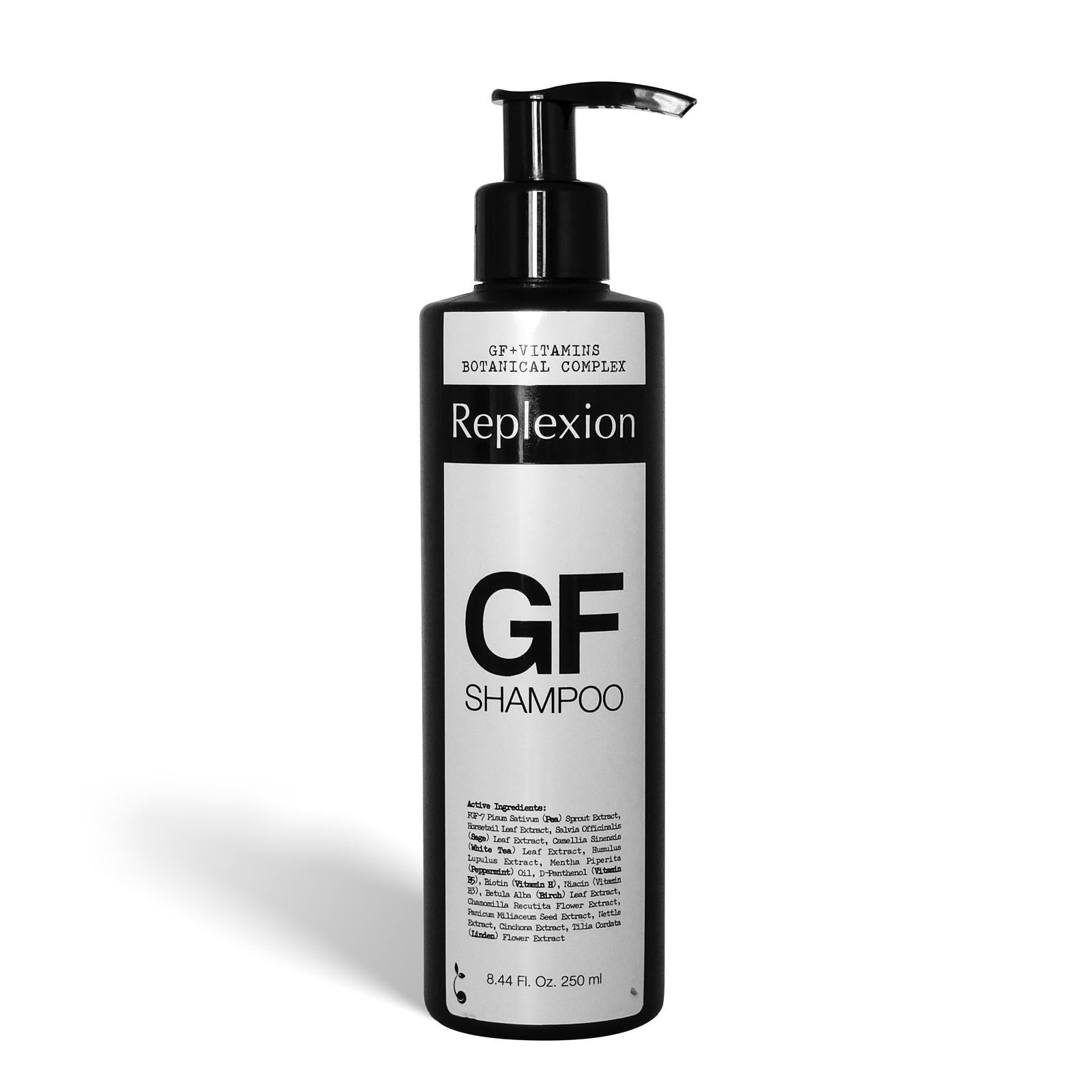 Replexion GF Shampoo 250ml. Anti-Haarausfall, Anti-Haarausfall-Shampoo, Haarverdichtungs-Shampoo, Haartransplantation