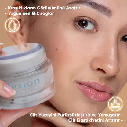 REPLEXION Anti-Falten-Creme 50ml. Anti-Falten, Anti-Aging, Anti-Falten, Hautverjüngungscreme, Peptid, Hyaluronsäure, Vitamin A, Squalan ...