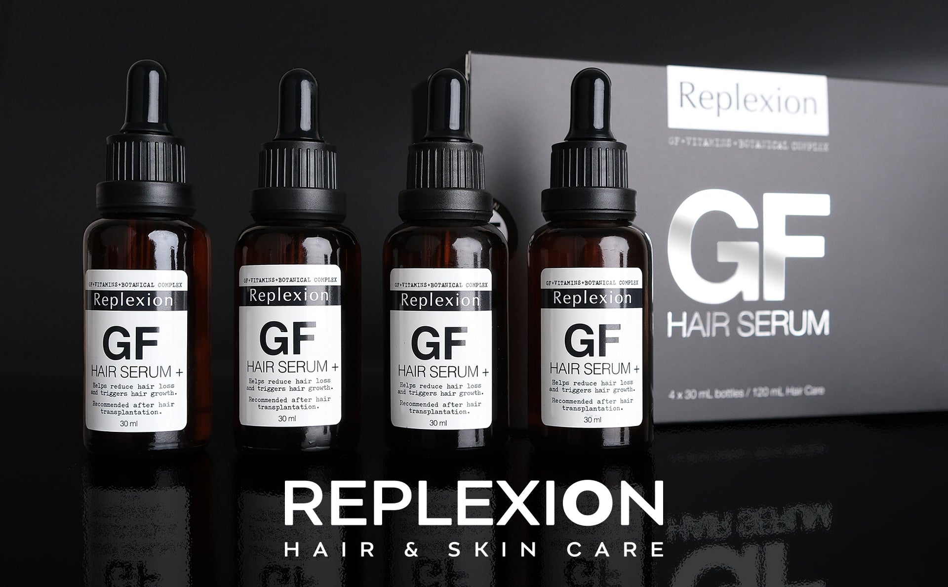 Replexion GF Haarserum 30 ml x 8 Flaschen 240 ml Anti-Haarausfall-Serum, Haarwuchs-Serum, Anti-Haarausfall-Serum, Haartransplantation