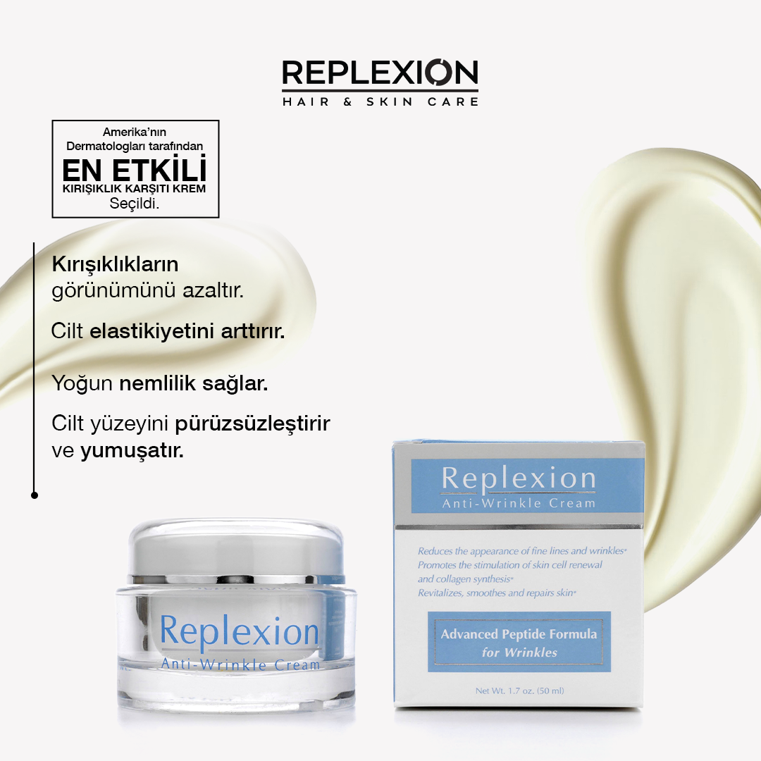 Replexion Anti-Wrinkle Cream 50ml – Kırışıklık Karşıtı & Anti-Aging Cilt Gençleştirici Krem