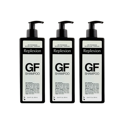 Replexion GF Shampoo 250ml x 3 – 750ml | Saç Kalınlaştırma & Anti-Hair Loss