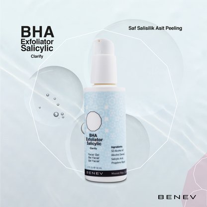 BENEV BHA Peeling Salicylsäure 50 ml. Akne, Pickel reduzierendes Salicyl-Peeling. Verkleinert die Poren und reduziert Mitesser 